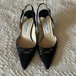 Jimmy Choos- Vintage Slingback Black size 37